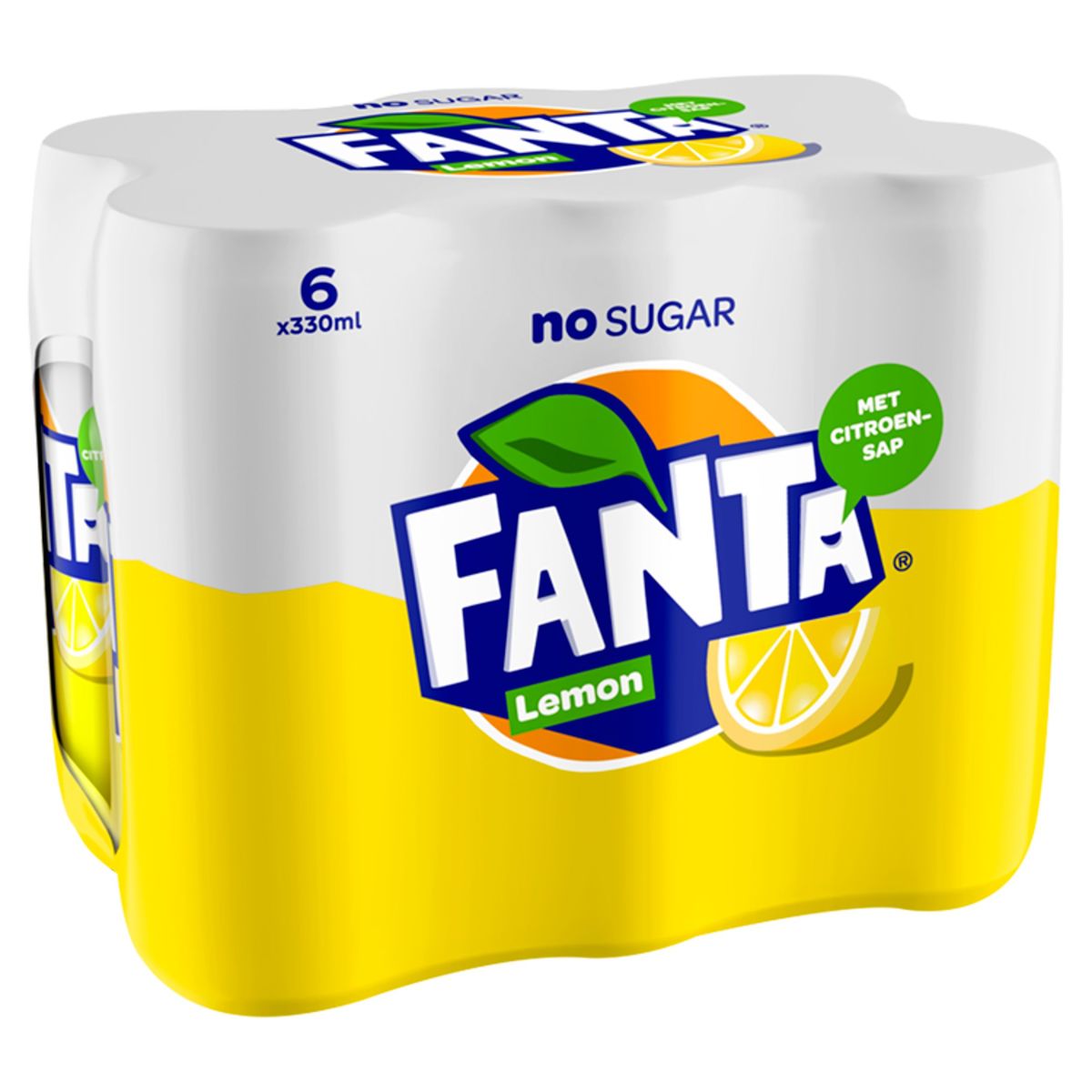 Fanta No Sugar Lemon Lemonade 6 x 330 ml