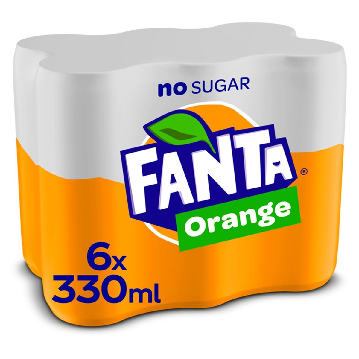 FANTA ZERO ORANGE Lemonade SLEEKCAN 330 ML X 6