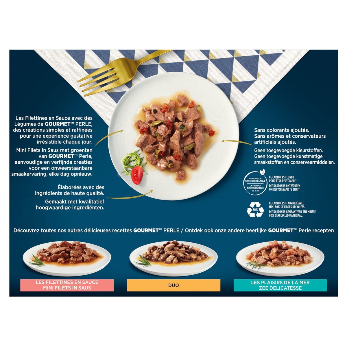 Gourmet Perle Les Filettines avec des Légumes 12 x 85 g