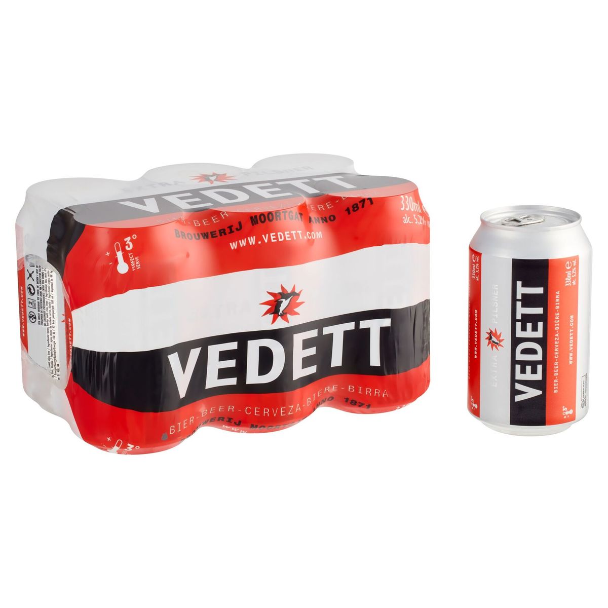 Vedett Bière Canettes 6 x 330 ml