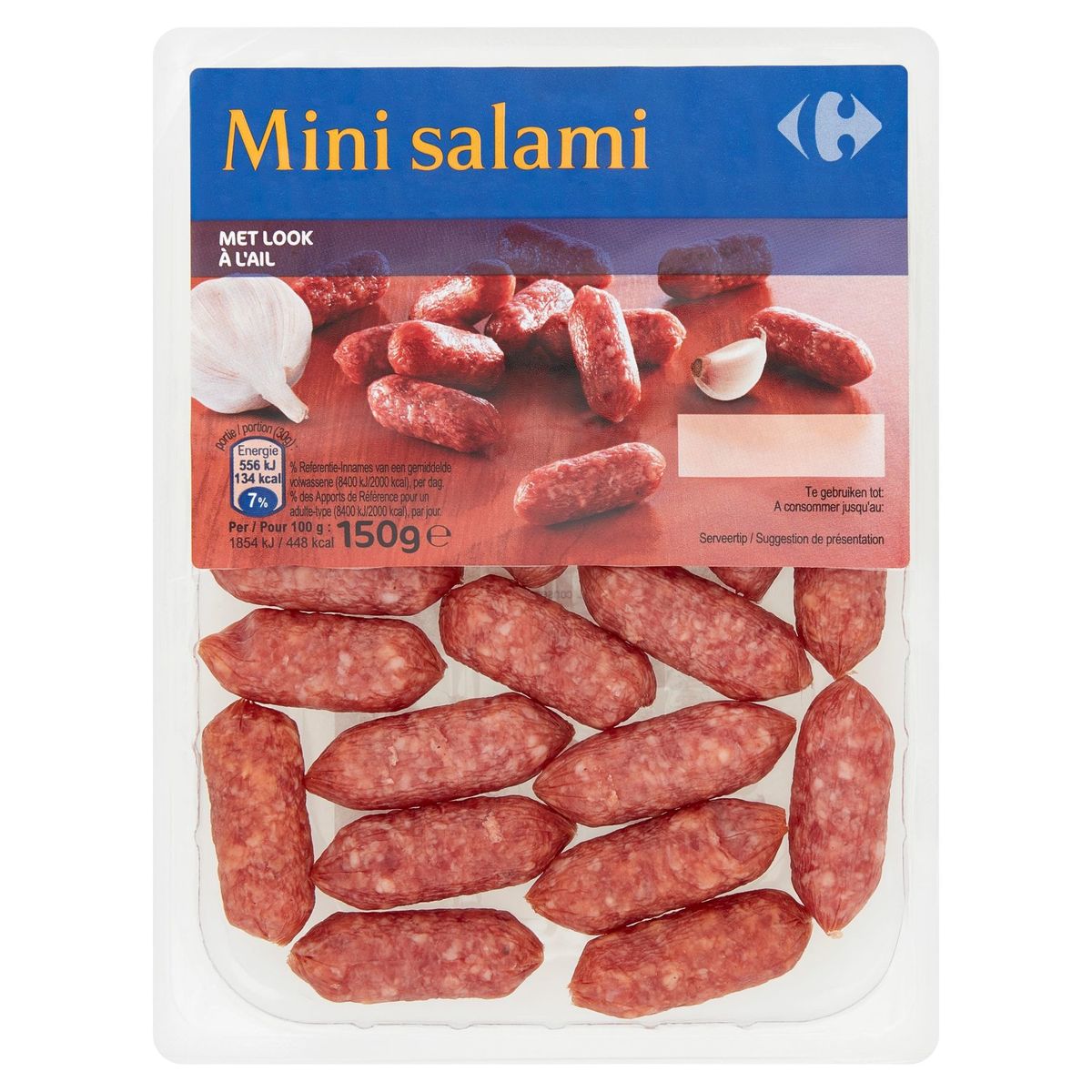 Carrefour Mini Salami met Look 150 g