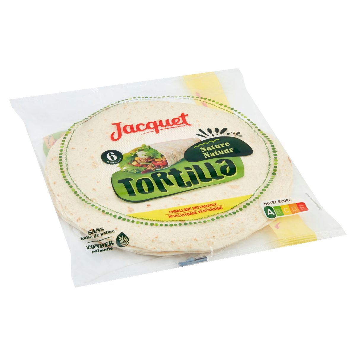 Jacquet Tortilla Nature 6 Pièces 370 g