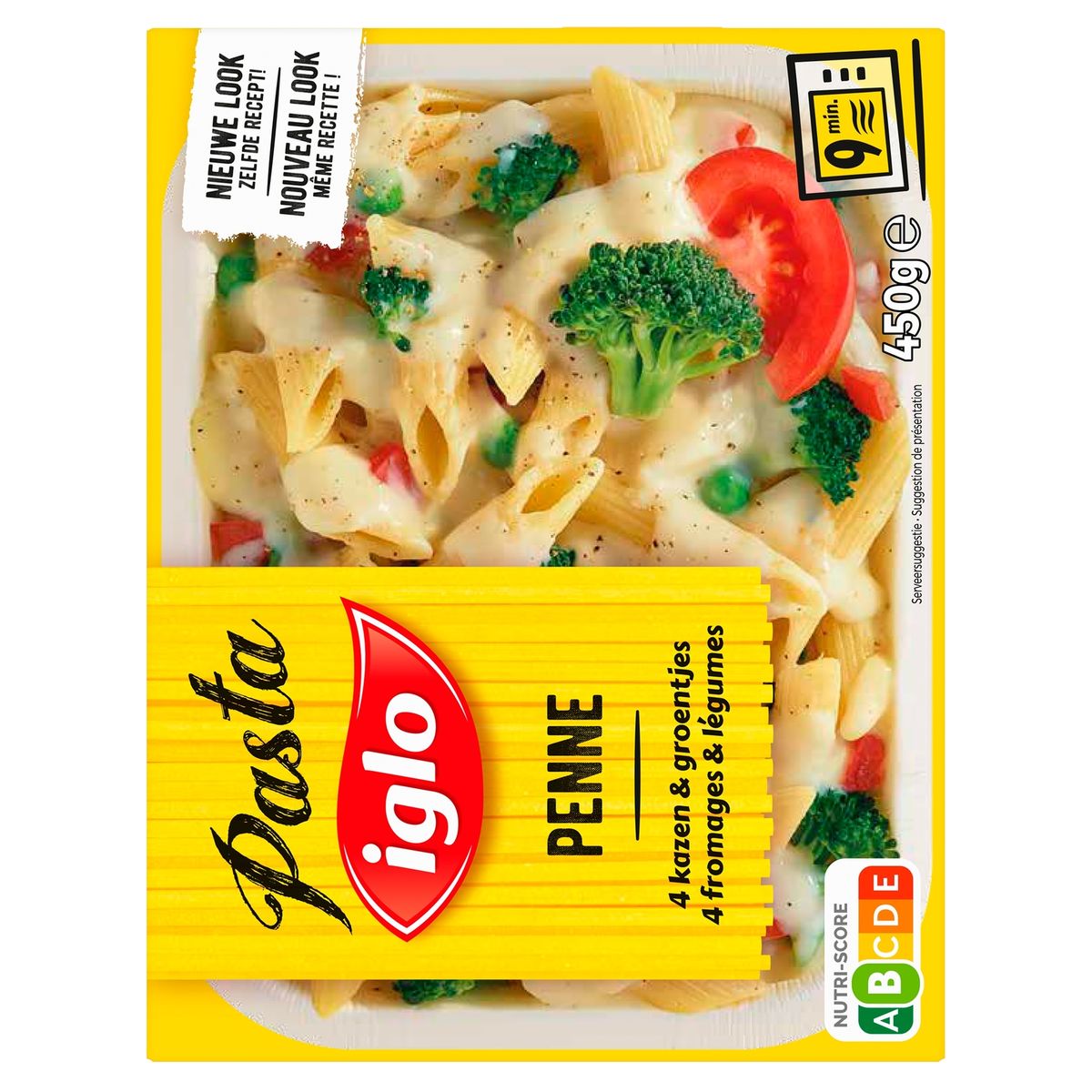 Iglo Pasta Penne 4 Fromages & Légumes 450 g