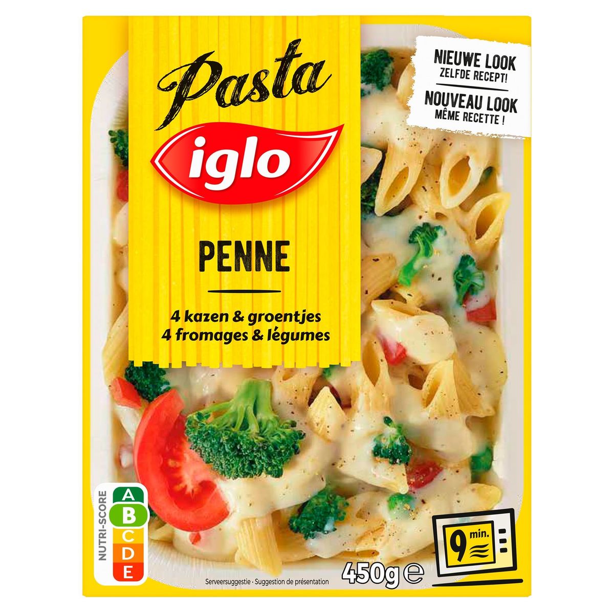Iglo Pasta Penne 4 Fromages & Légumes 450 g