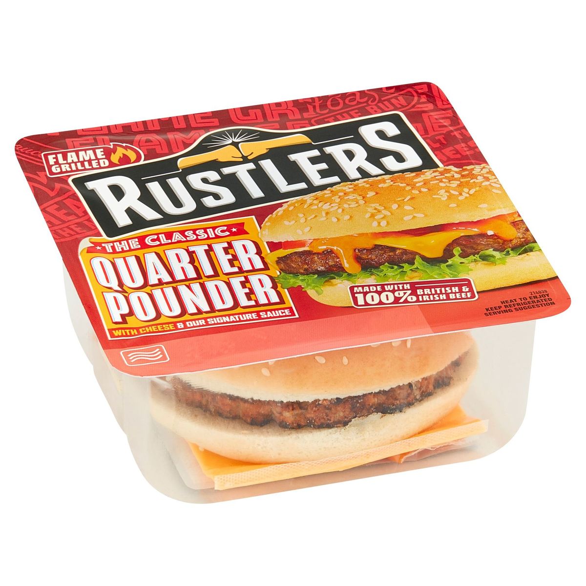 Rustlers Flame Grilled the Classic Quarter Pounder 190 g