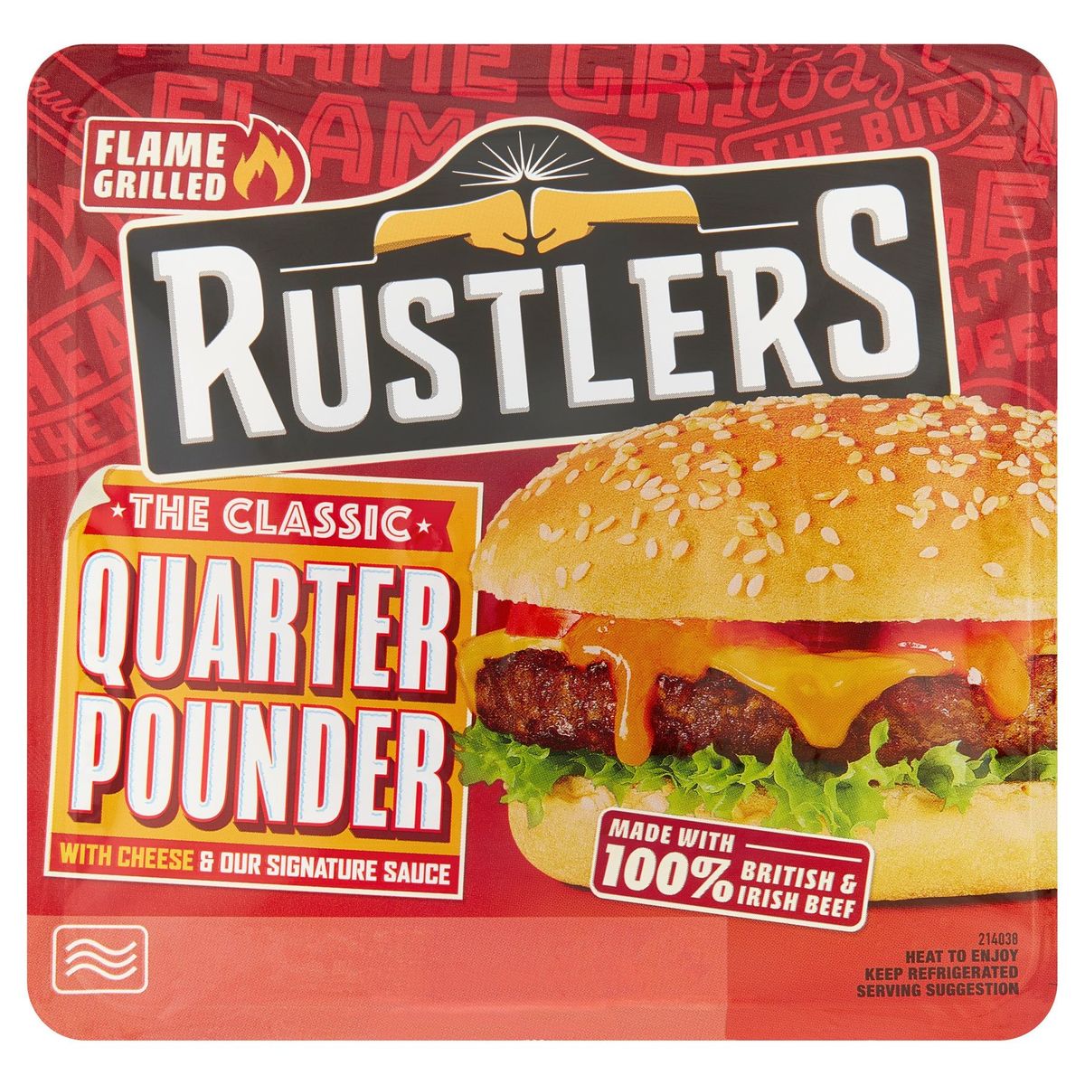 Rustlers Flame Grilled the Classic Quarter Pounder 190 g