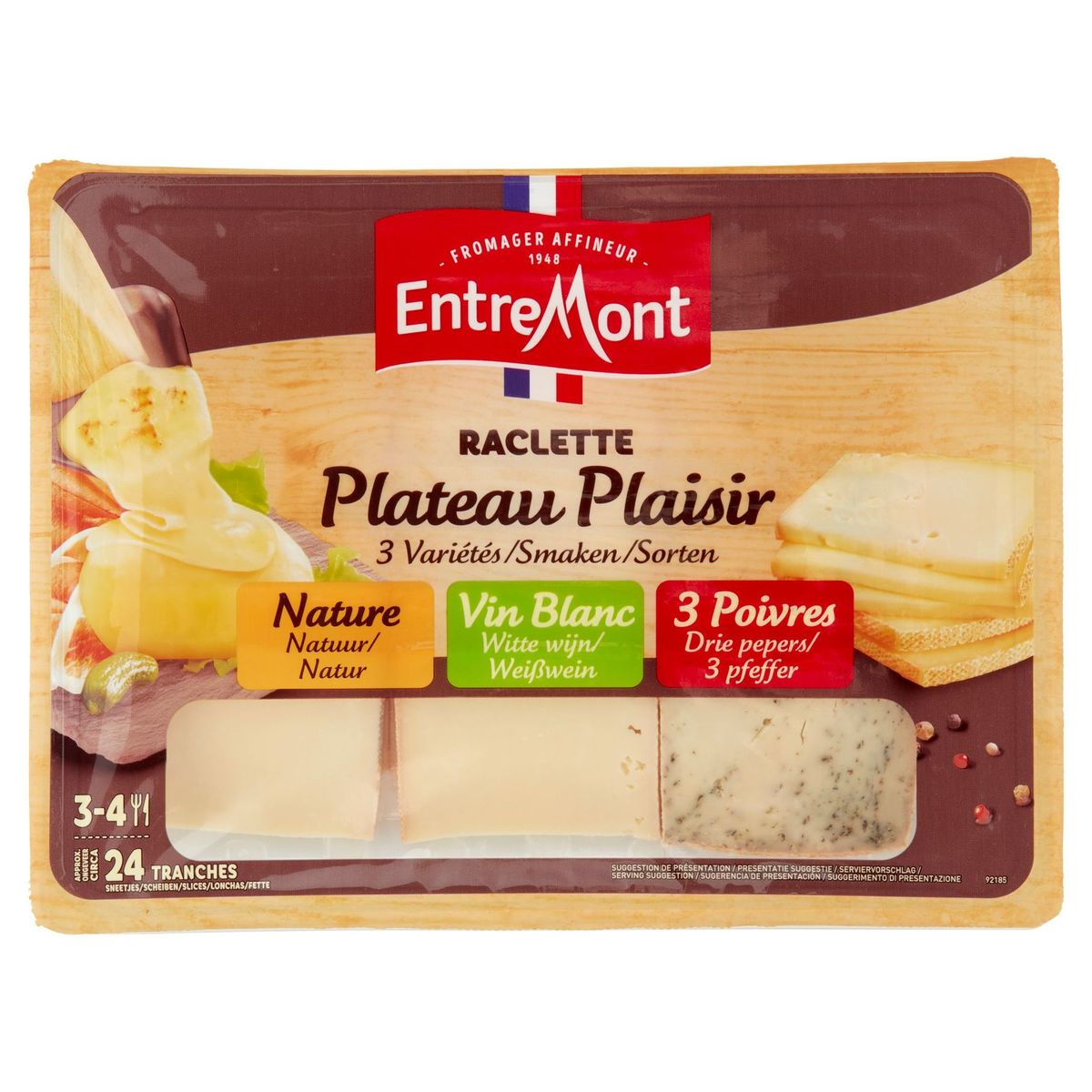 Entremont Raclette Plateau Plaisir 3 Variétés 600 g