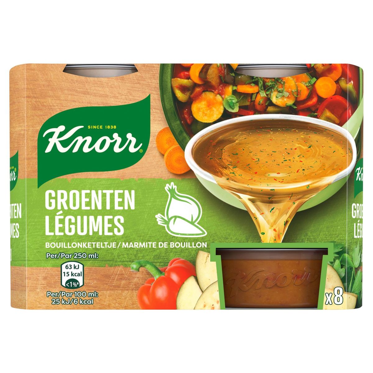 Knorr Marmite Bouillon Légumes 8 x 28 g