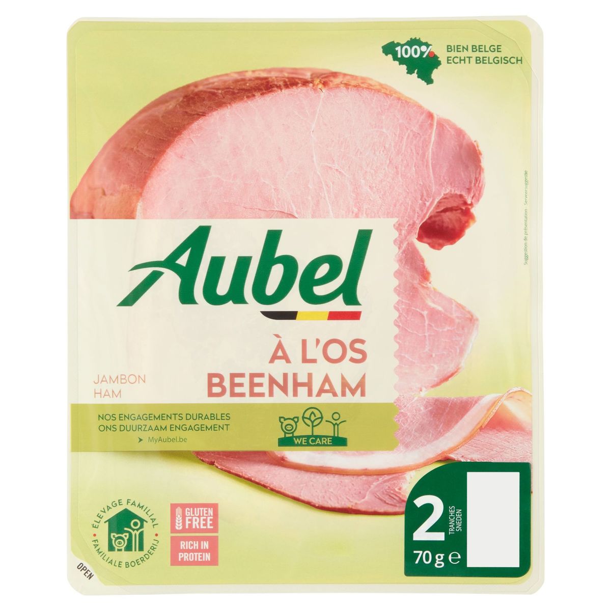 Aubel Ham Beenham 2 Sneden 70 g