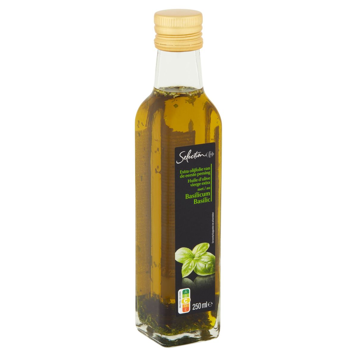 Carrefour Selection Huile d'Olive Vierge Extra au Basilic 250 ml