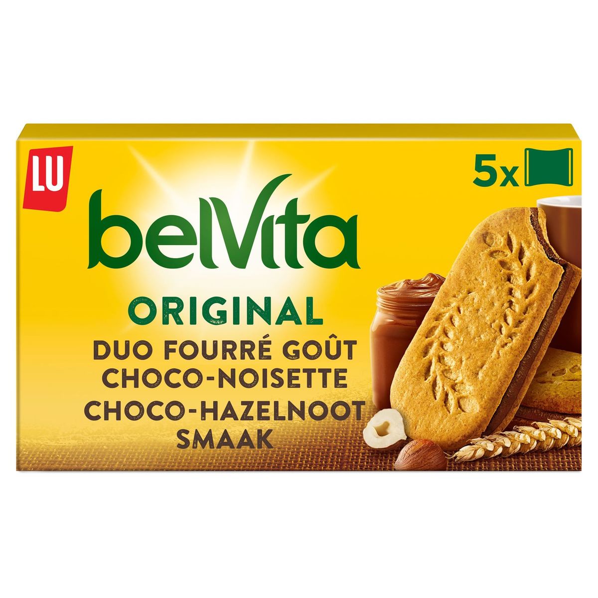 LU BelVita Duo Fourré Ontbijtkoeken Chocolade 253 g