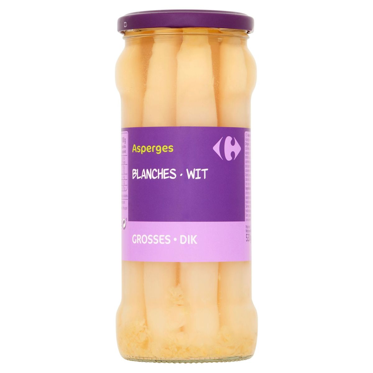 Carrefour Asperges Blanches Grosses 530 g