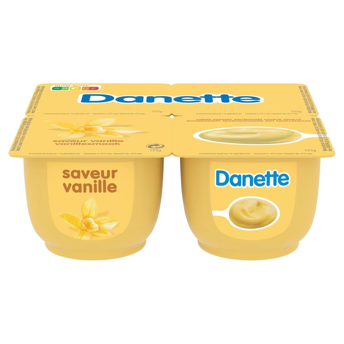 Danette Dessert Crème Vanillesmaak 4 x 125 g