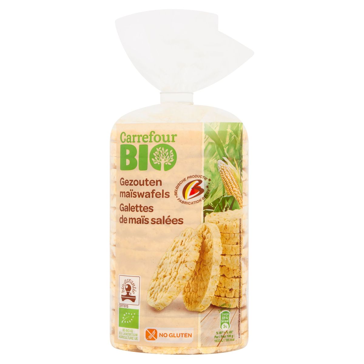 Carrefour Bio Galettes de Maïs Salées 120 g