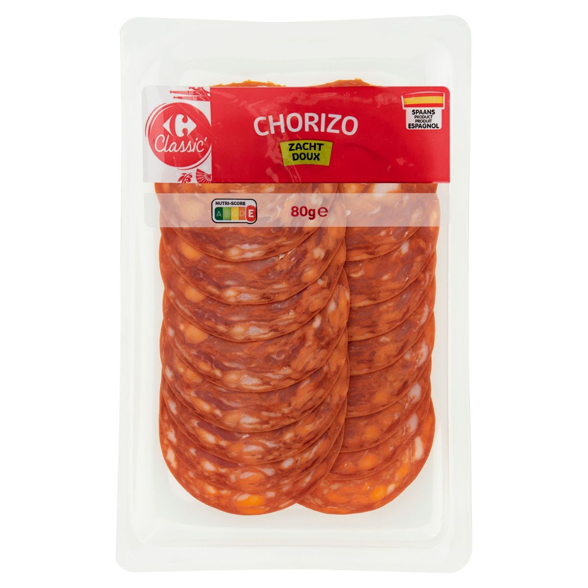 Carrefour Classic' Chorizo Doux 80 g