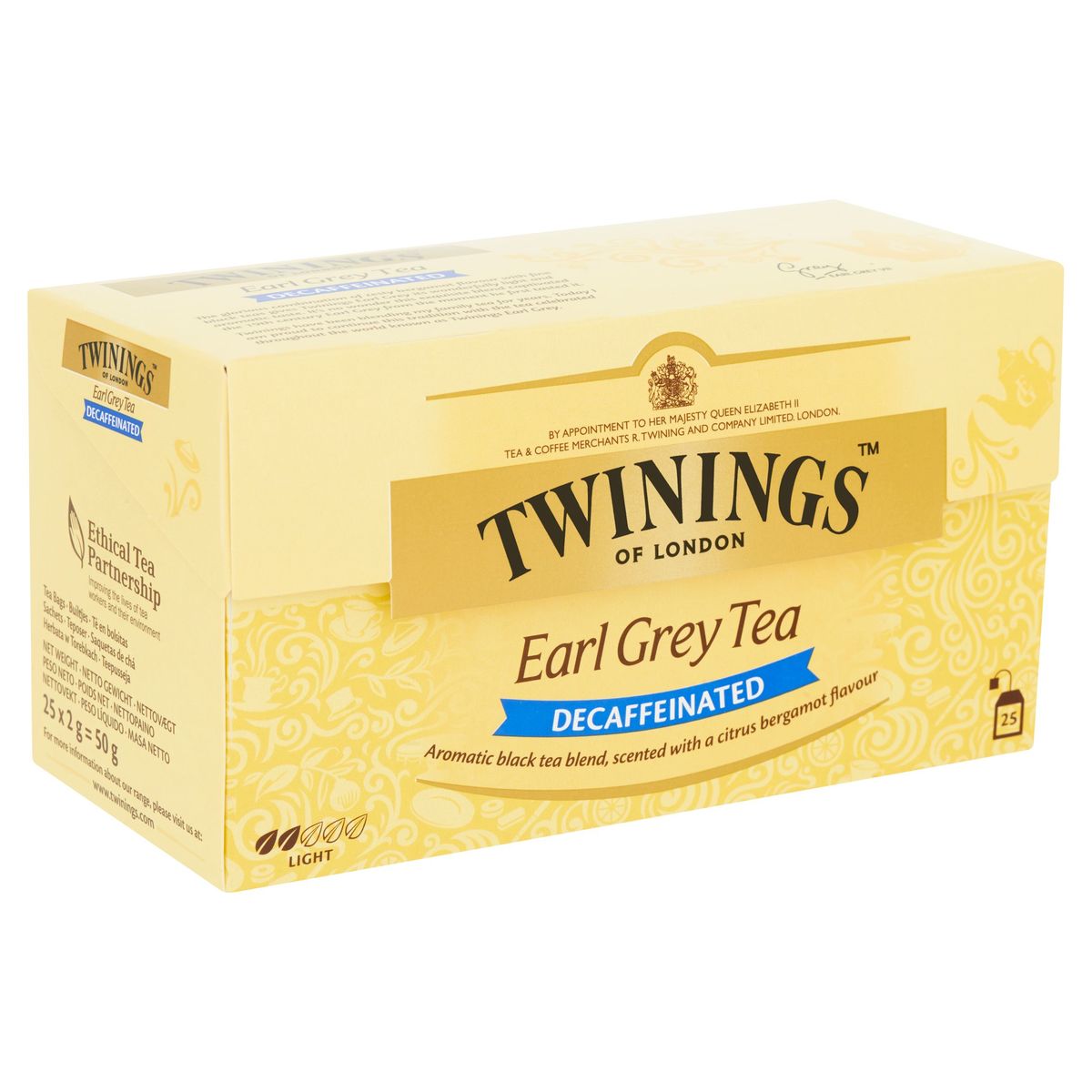 Twinings Earl Grey Tea Theïnevrije Thee Met Bergamot Aroma 25 x 2 g