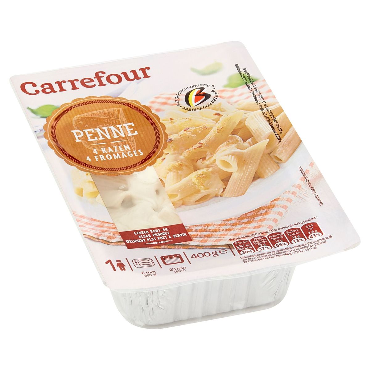 Carrefour Penne 4 Fromages 400 g