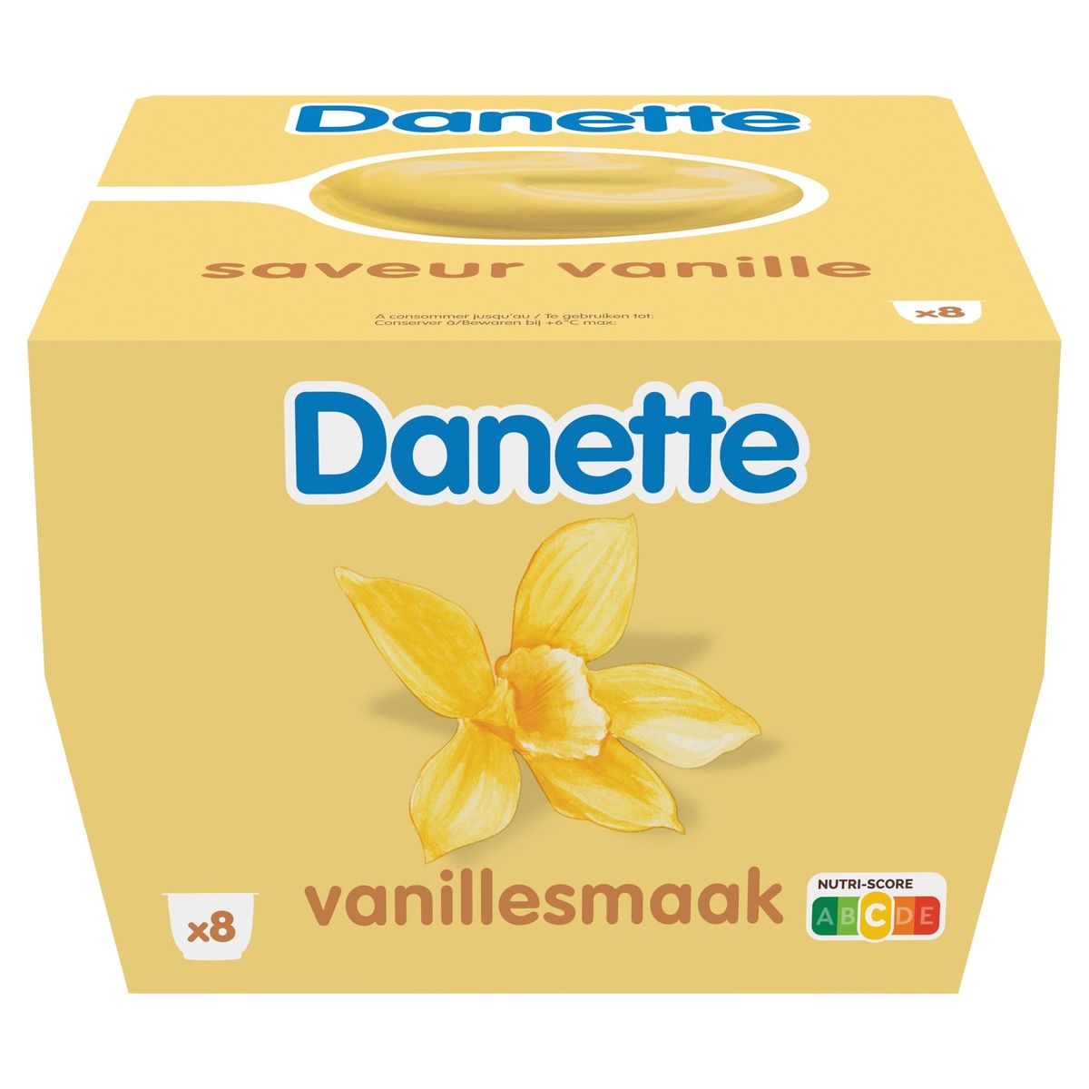 Danette Crème Dessert Saveur Vanille 8 x 125 g