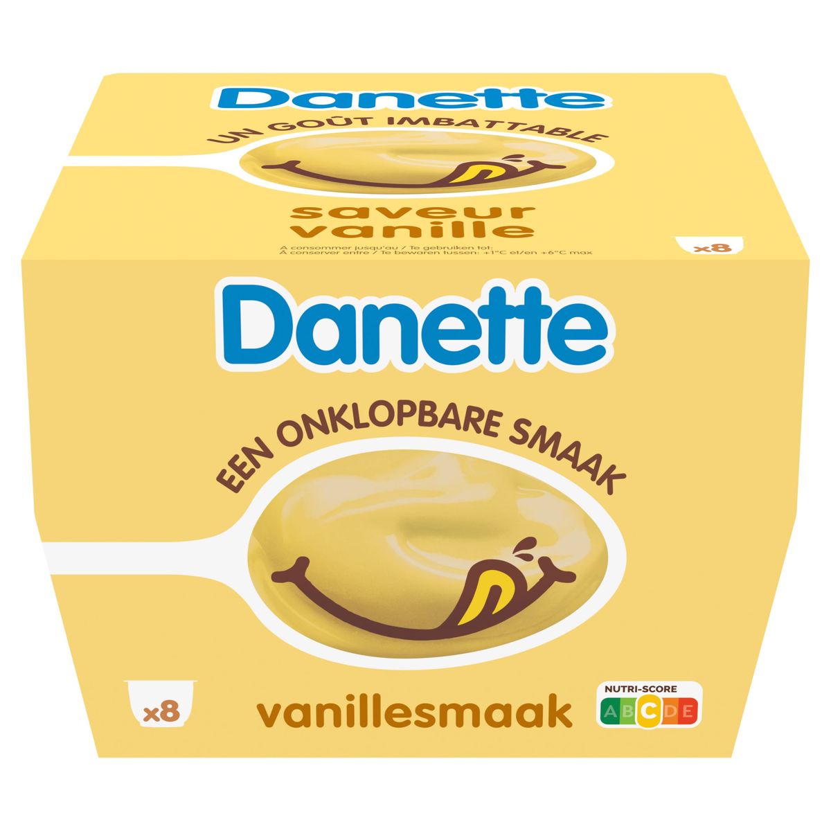 Danette Vanillesmaak Family Pack 8 x 125 g