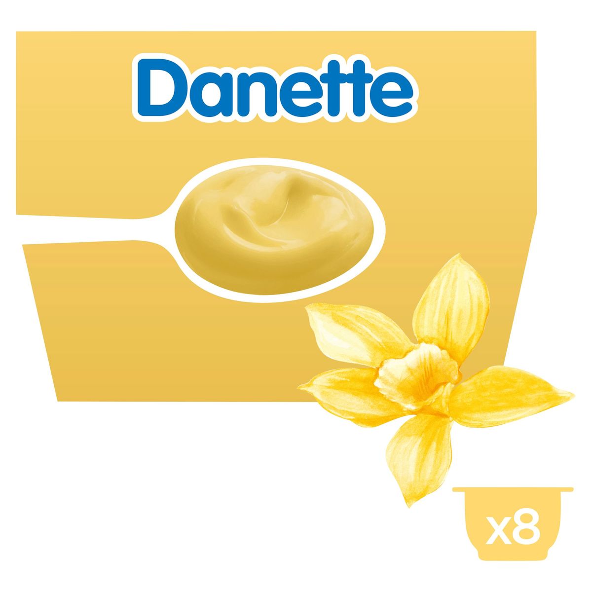 Danette Saveur Vanille Family Pack 8 x 125 g