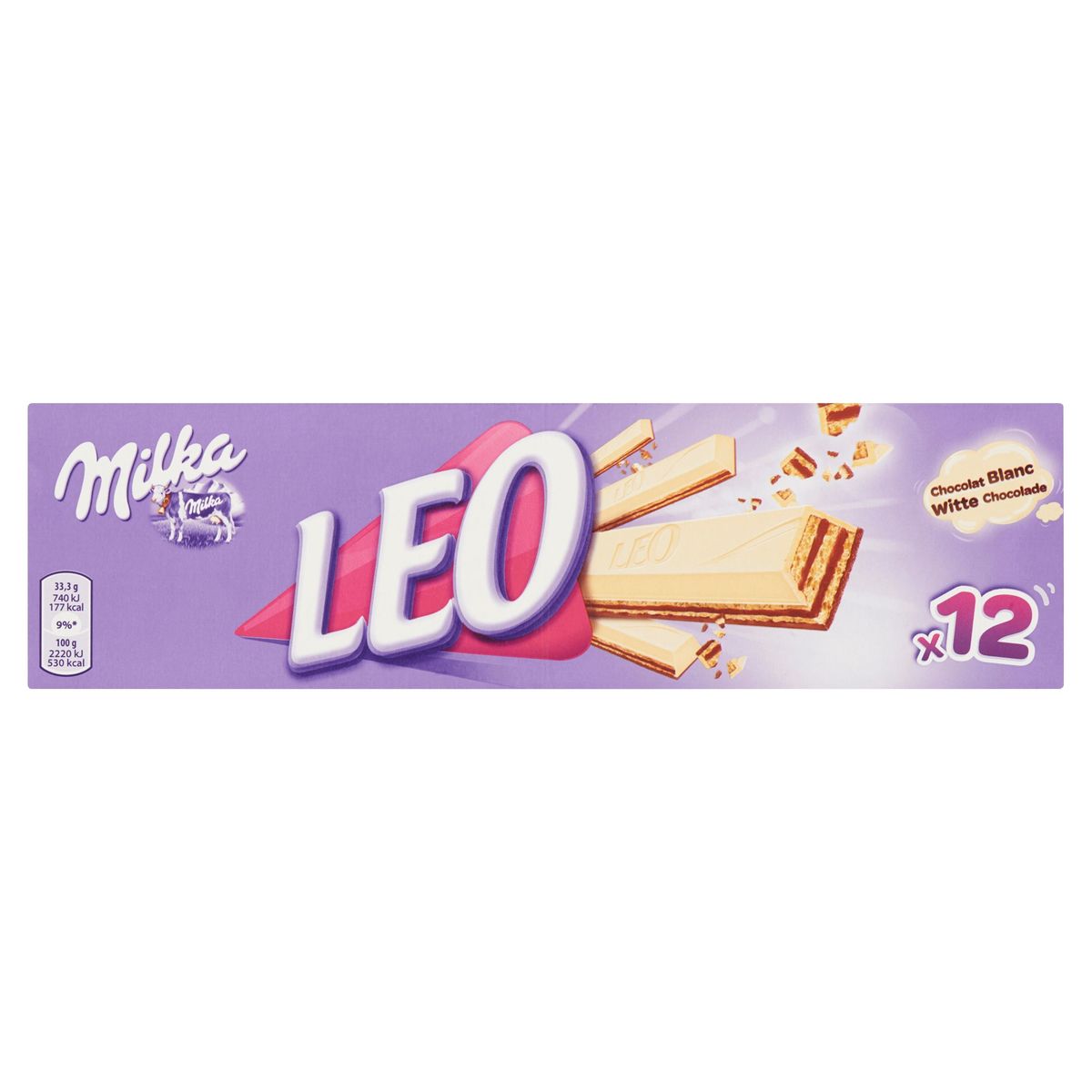 Milka LEO LEA Chocolade Koeken Witte Chocolade 12 Repen 400 g