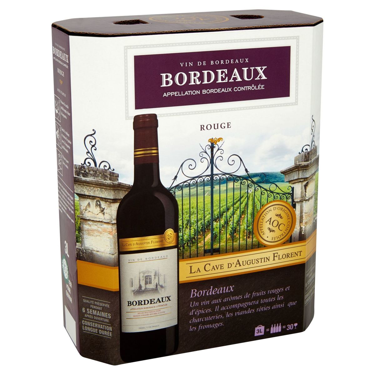 Frankrijk Bordeaux Caves D'augustin Florent Rood Bag in Box