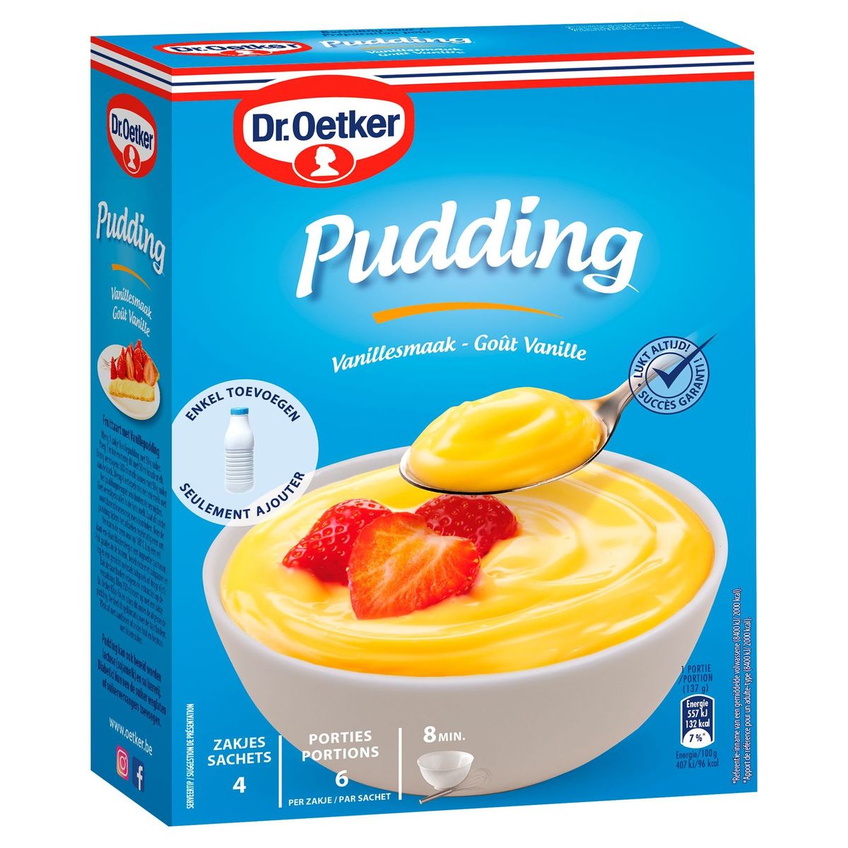 Dr. Oetker Pudding Goût Vanille 4 x 53 g Carrefour Site