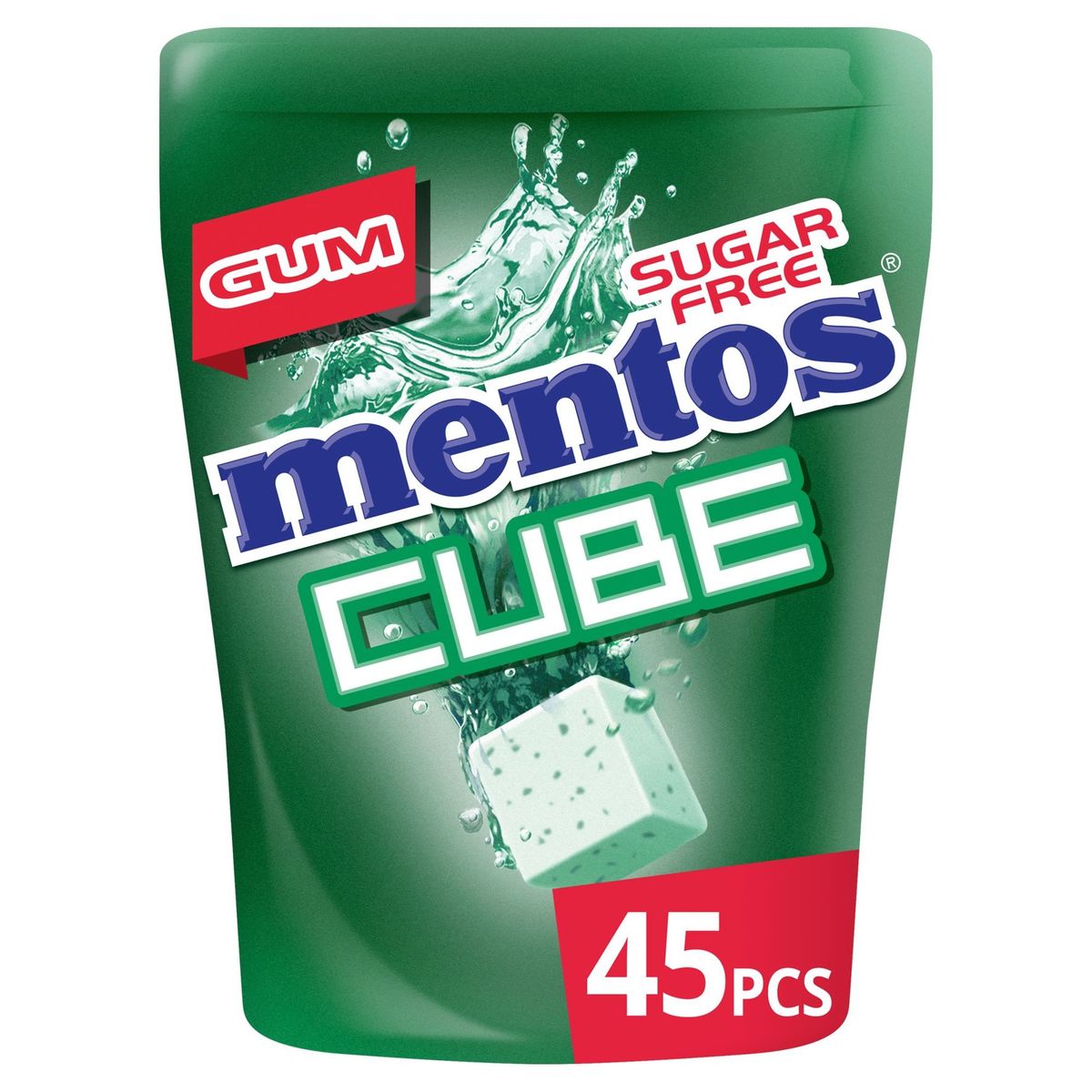 Mentos Gum Cube Ice Green Mint Bottle 90 g | Carrefour Site