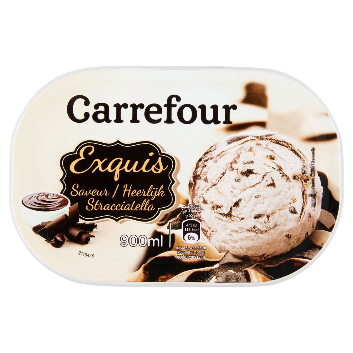 Carrefour Exquis Saveur Stracciatella 495 g
