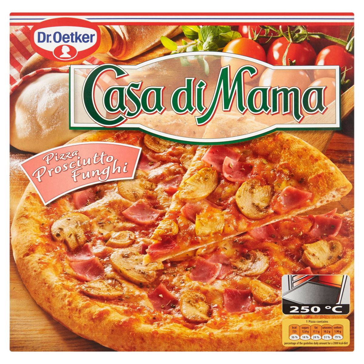 Dr. Oetker Pizza Casa di Mama Prosciutto Funghi 405 g