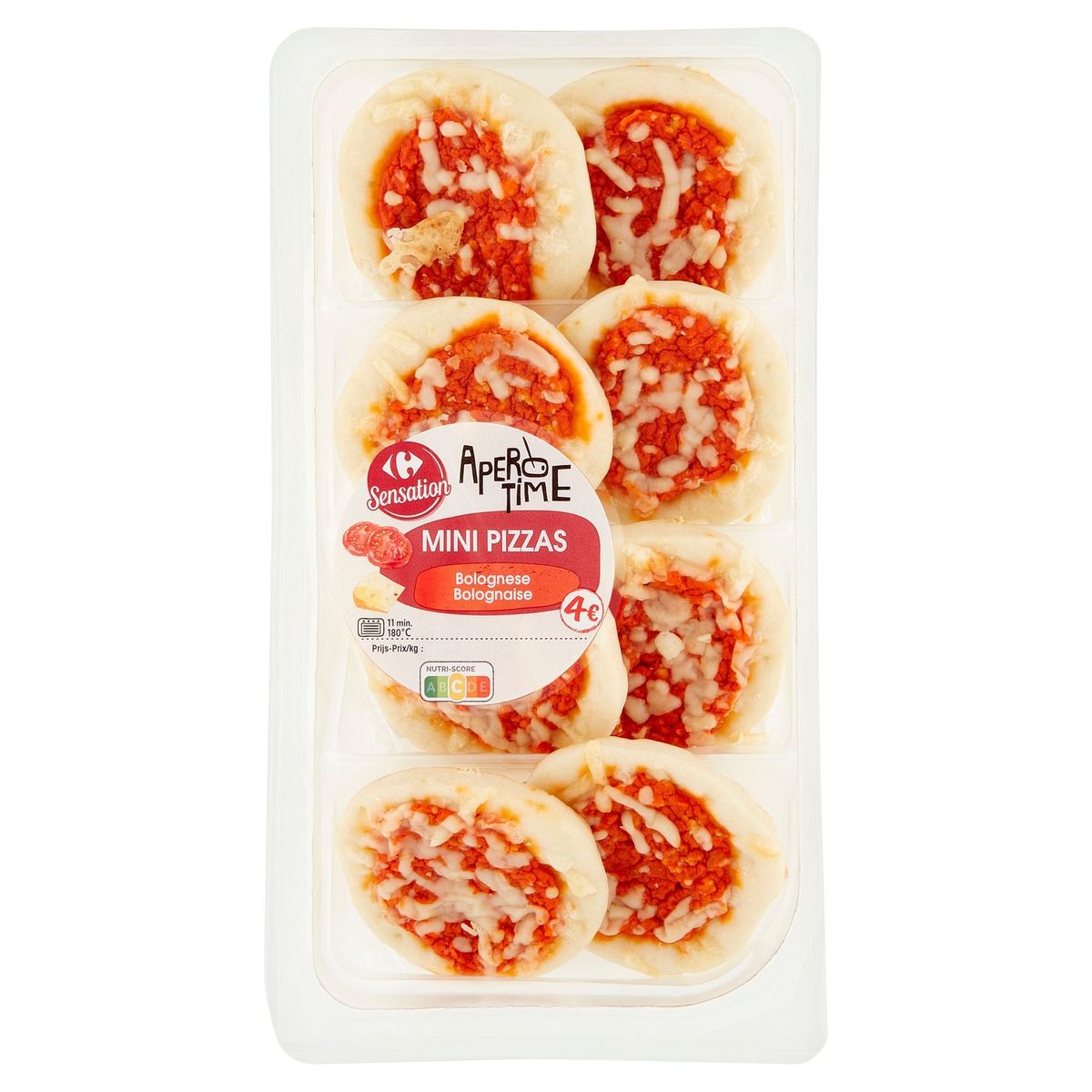 Carrefour Sensation Apero Time Mini Pizzas Bolognaise 128 g