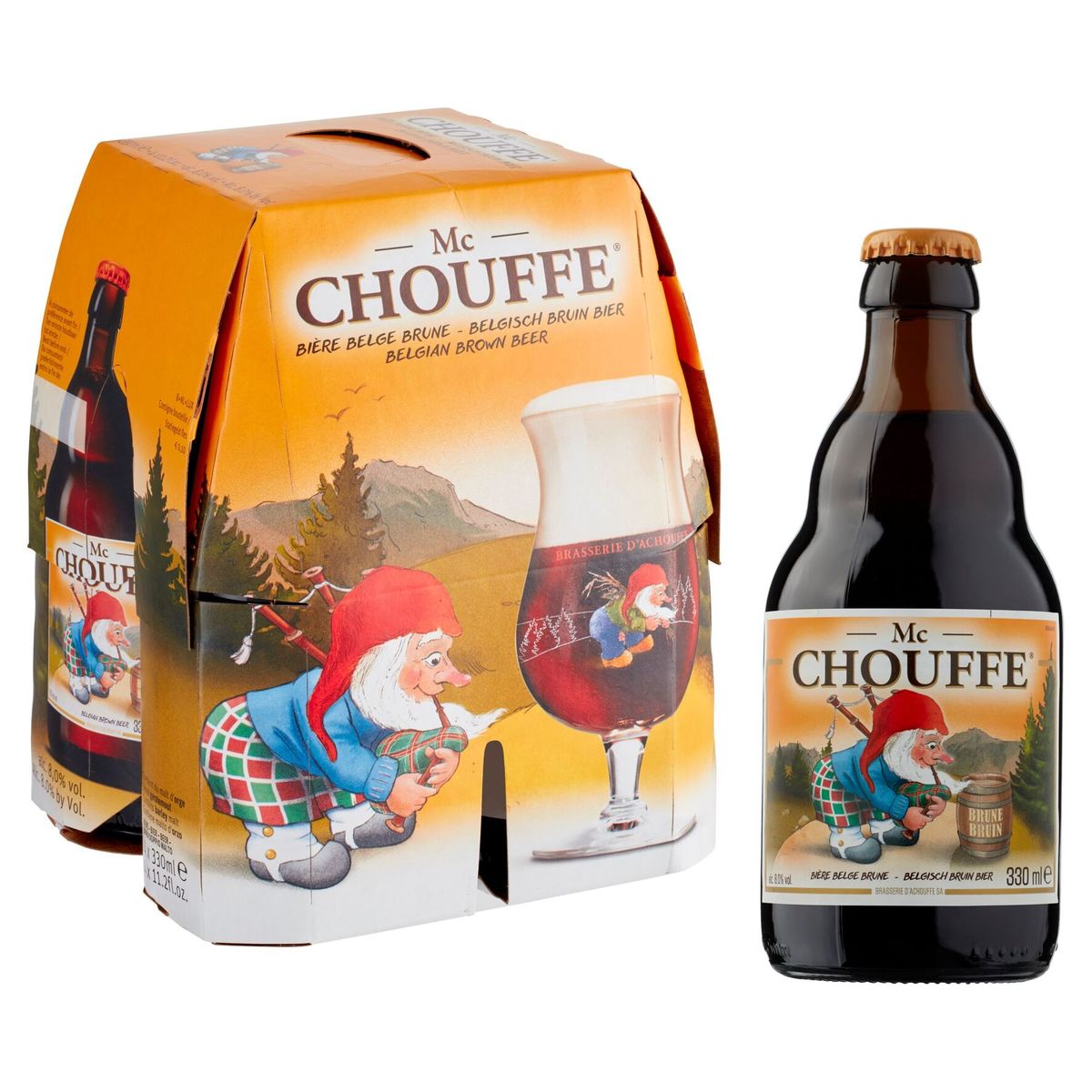Mc Chouffe Belgisch Bruin Bier Flessen 4 x 330 ml