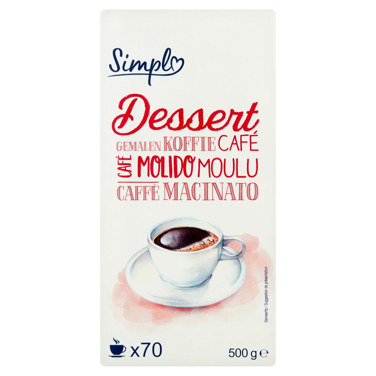 Simpl Dessert Gemalen Koffie 500 g