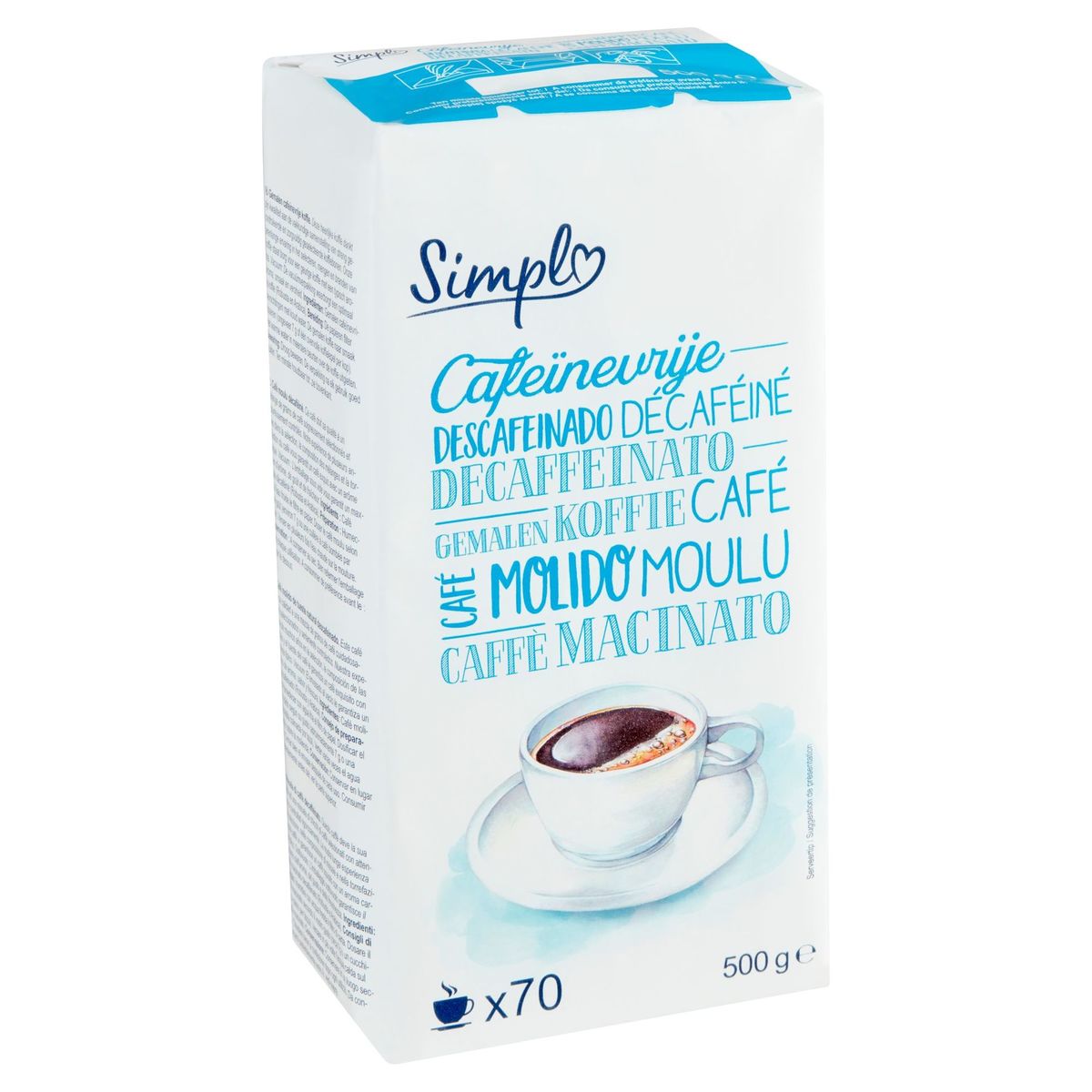 Simpl Cafeïnevrije Gemalen Koffie 500 g