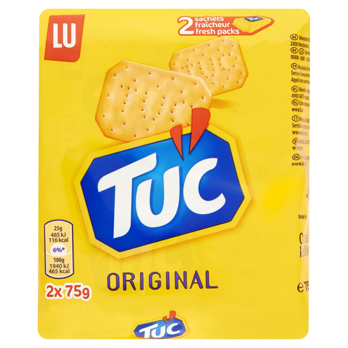 LU TUC Crackers Original Sel 2 x 75 g