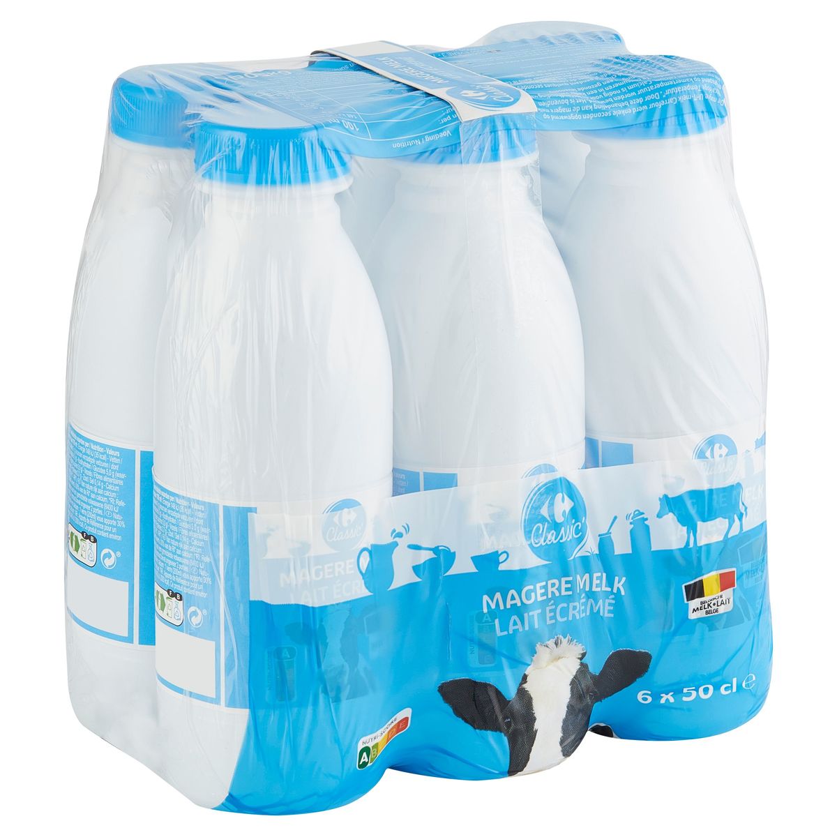 Carrefour Classic' Magere Melk 6 x 50 cl