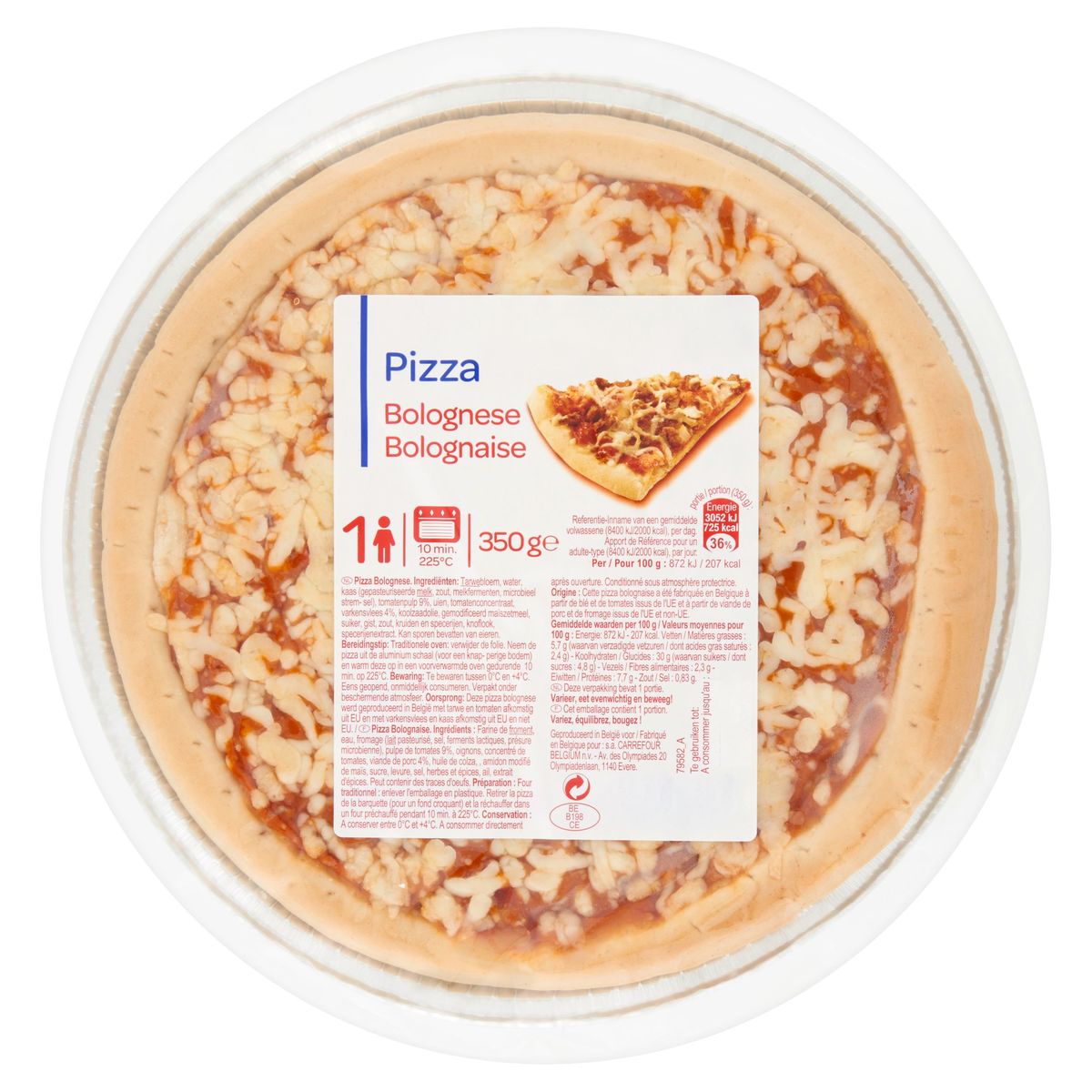 Pâte à pizza CARREFOUR CLASSIC' : la barquette de 385g à Prix Carrefour