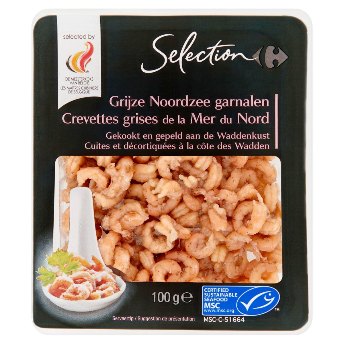 Carrefour Selection Crevettes Grises de la Mer du Nord 100 g