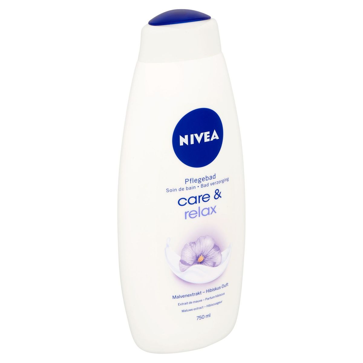 Nivea Bad Verzorging Care & Relax Maluwe Extract - Hibiscusgeur 750 ml