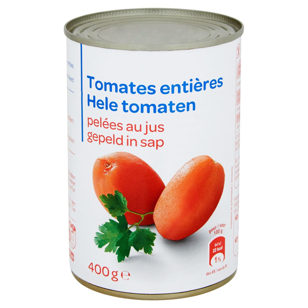Tomates Entières Pelées au Jus 400 g