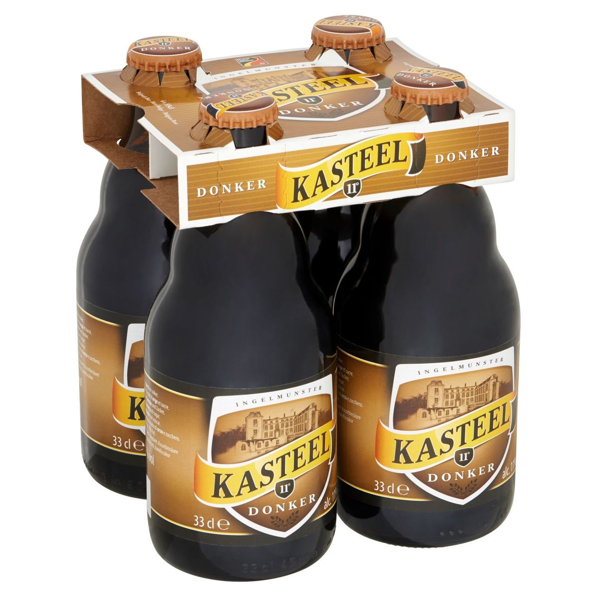 Kasteel 11° Donker Belgisch Bier 4 x 33 cl