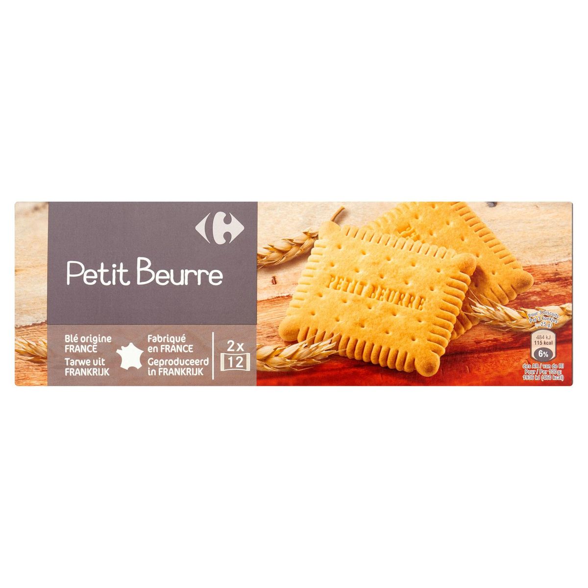 Carrefour Petit Beurre 2 x 12 Stuks 200 g