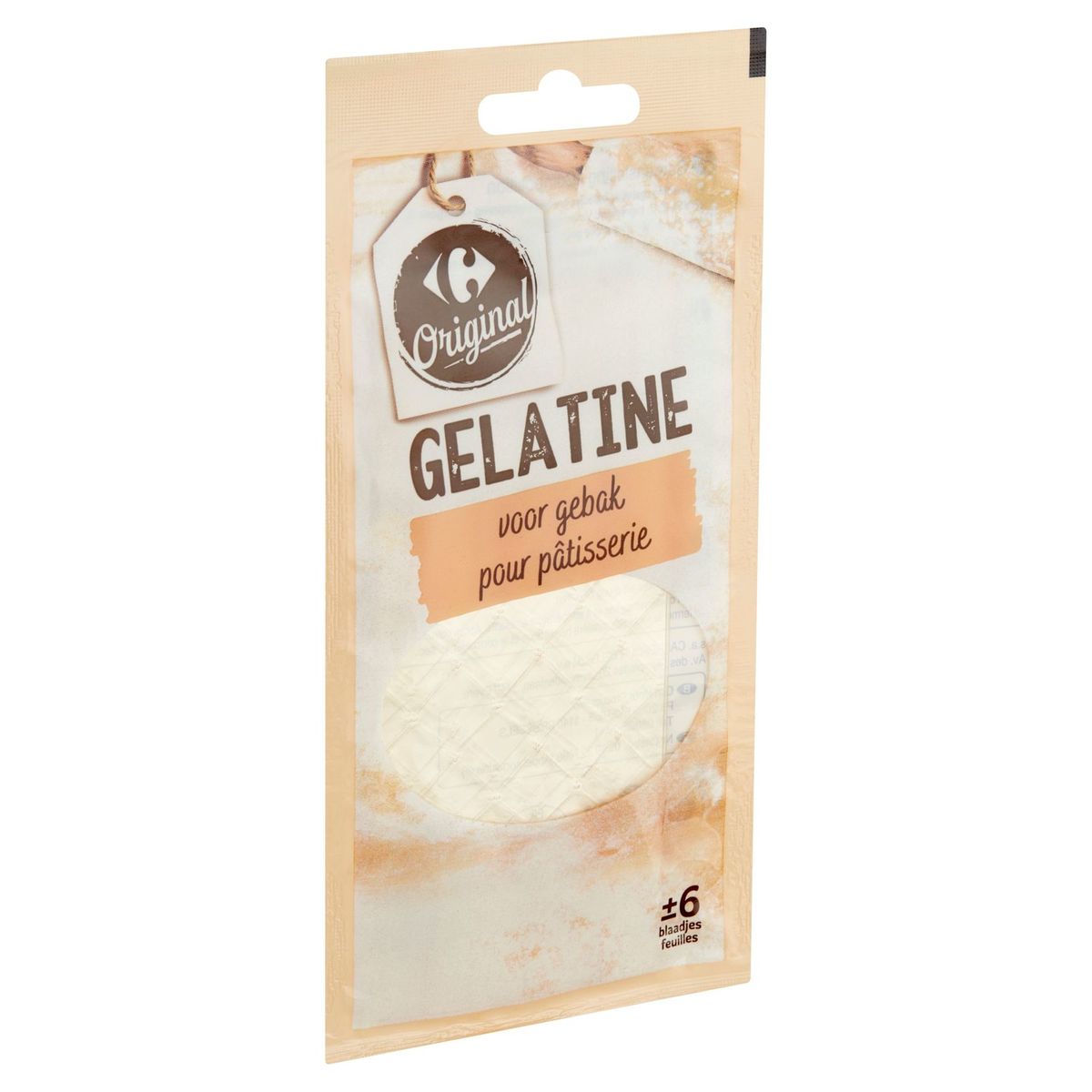 Carrefour Original Gelatine pour Pâtisserie 12 g