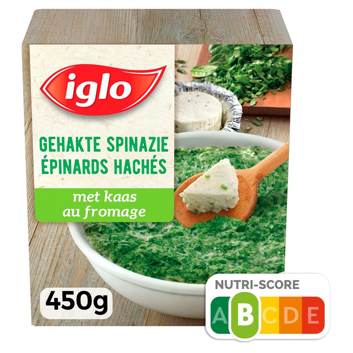 Iglo Épinards Hachés au Fromage Boursin 450 g