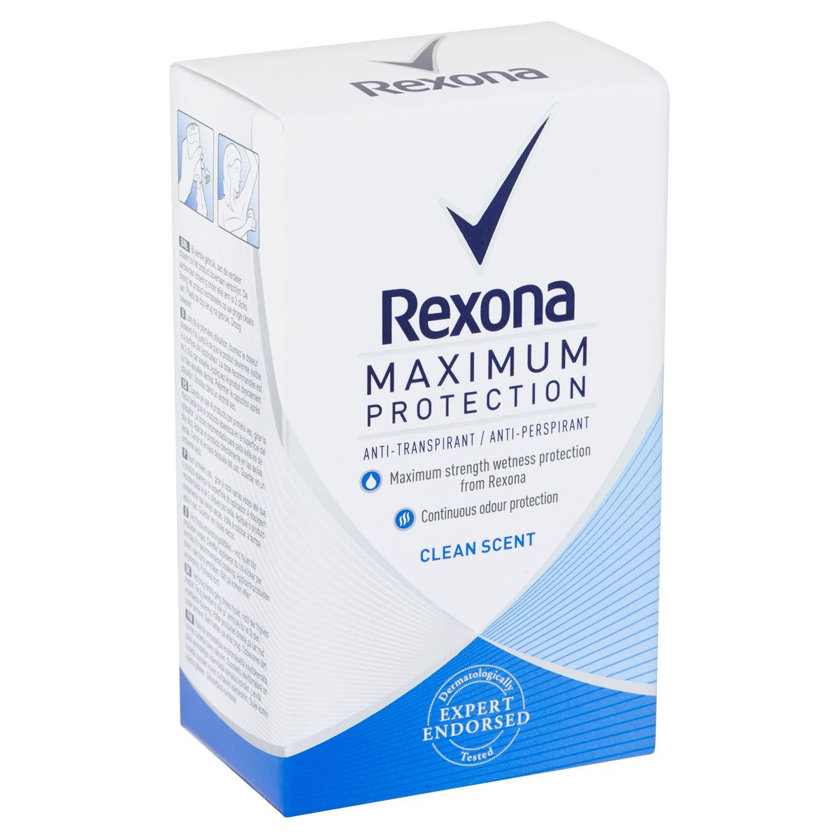 Rexona Women Déodorant Stick maximum protection Clean Scent 45 ml