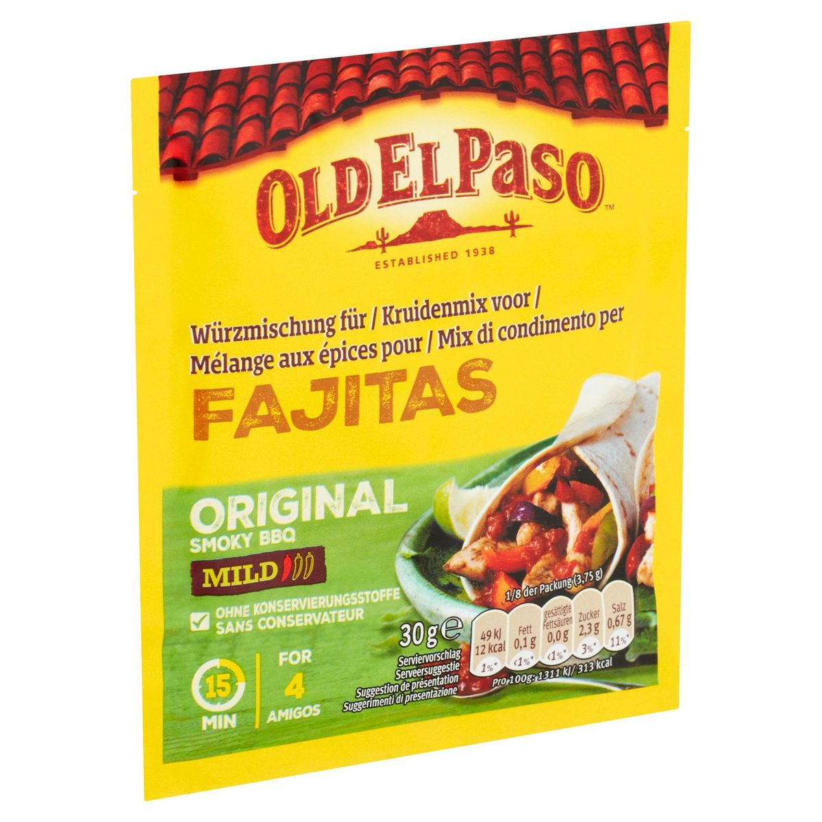 Old El Paso Mélange aux Épices pour Fajitas Original Smoky BBQ 30g