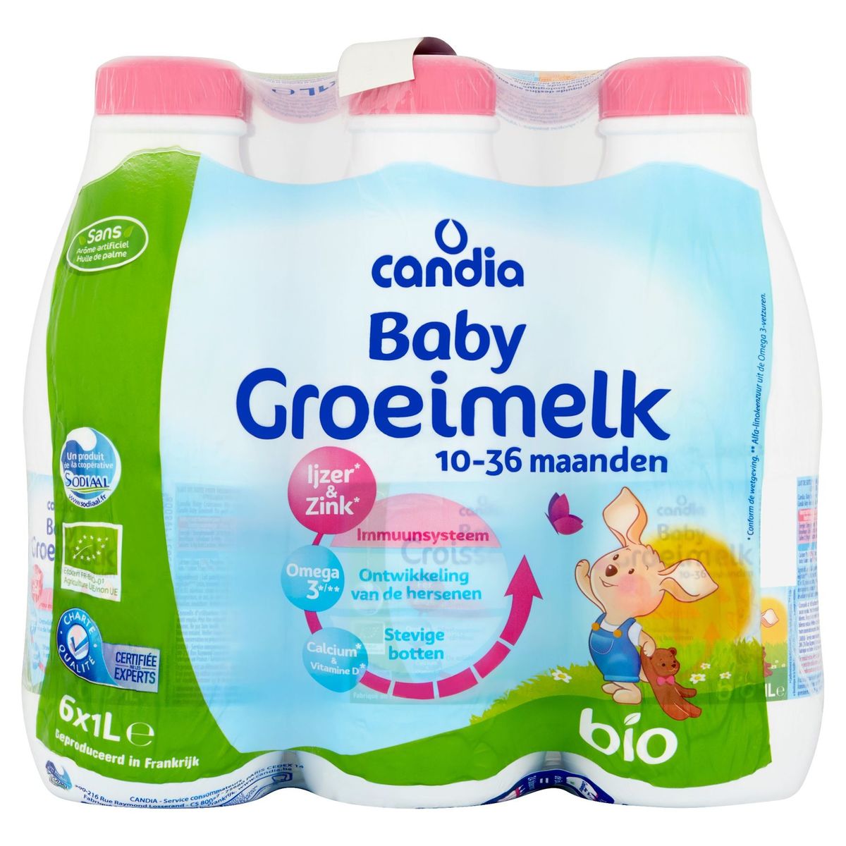 Candia Baby croissance Bio Pack 6 x 1 L