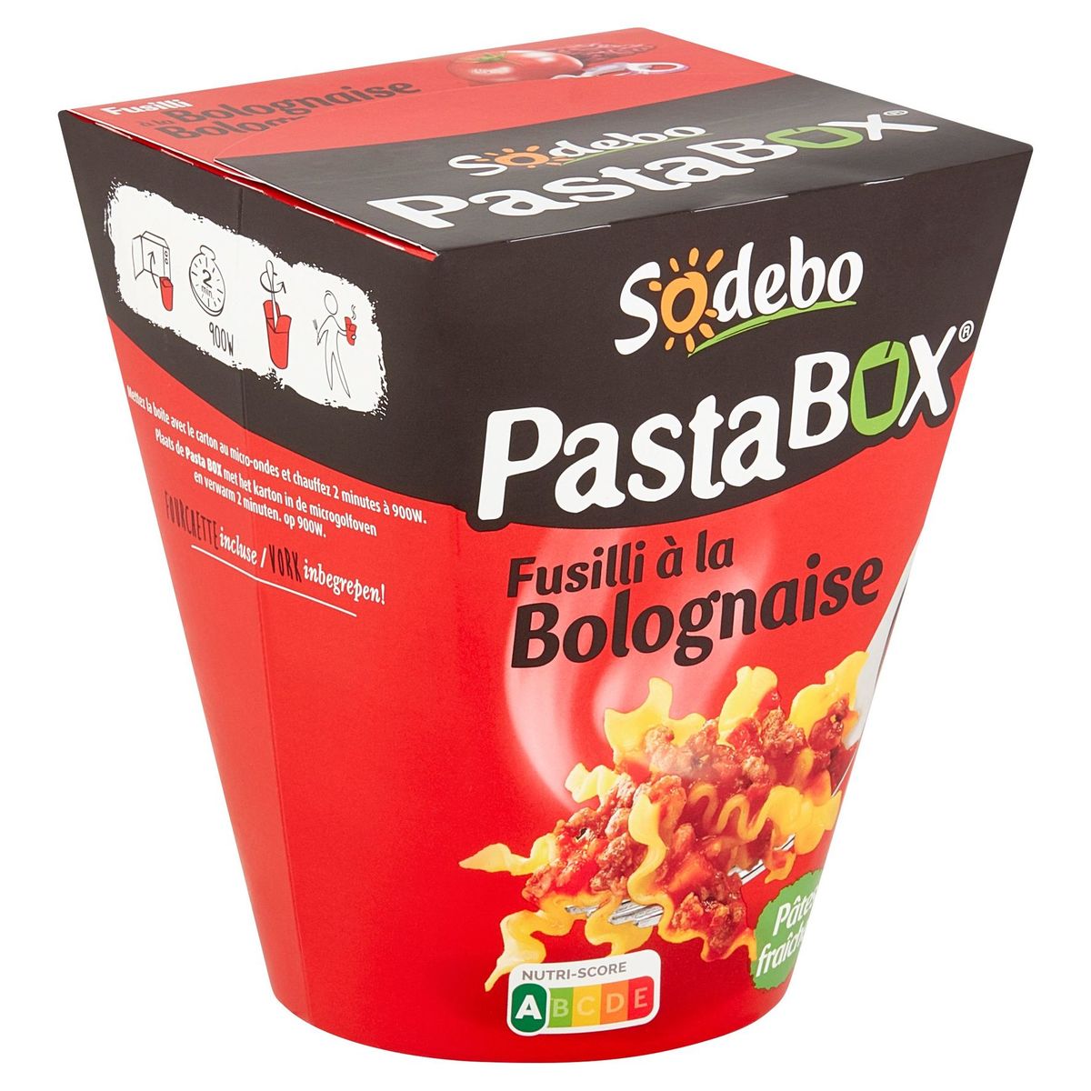 Sodebo Pasta Box Fusilli à la Bolognaise 300 g