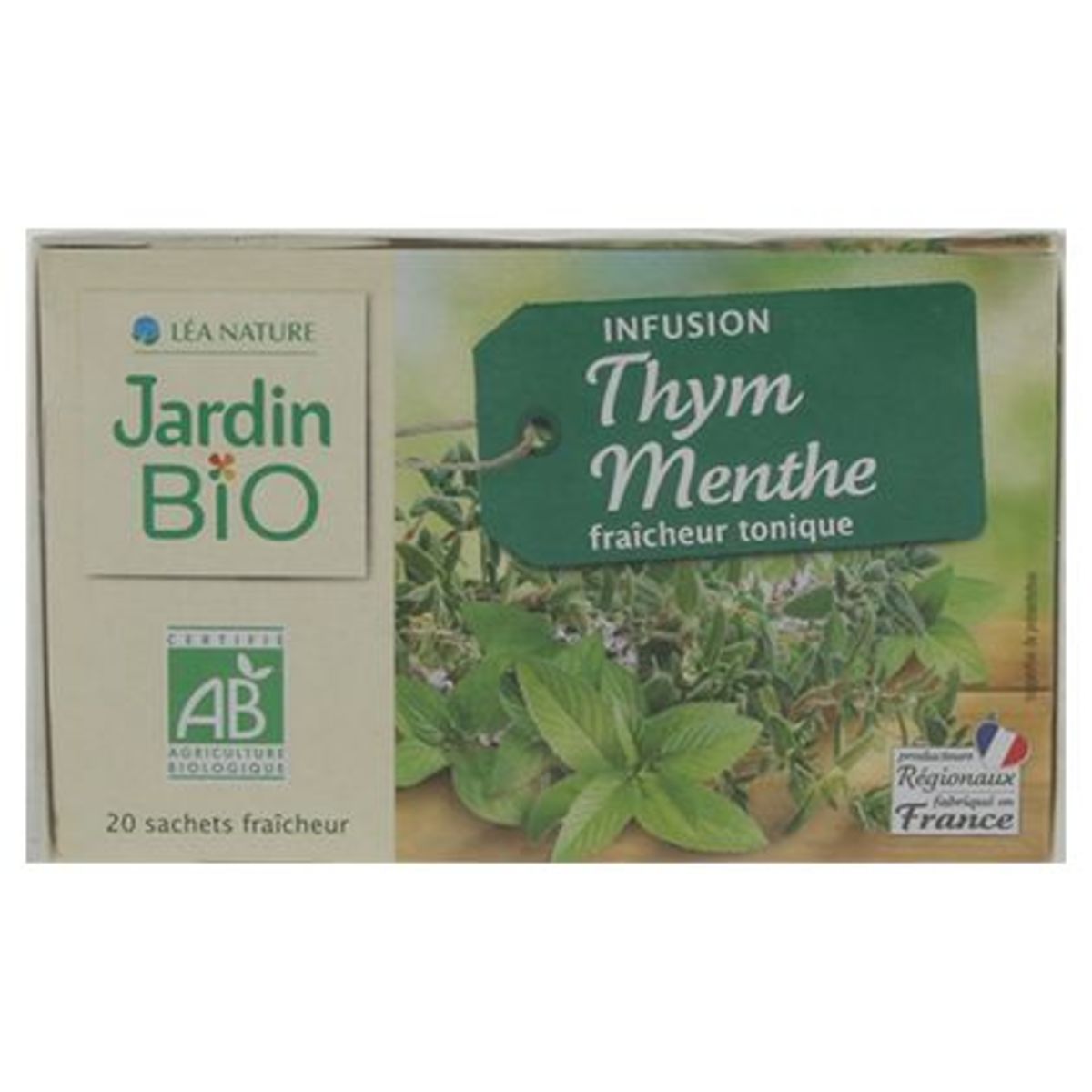 Jardin BiO ētic Infusion Thym Menthe Fraîcheur Tonique 30 g