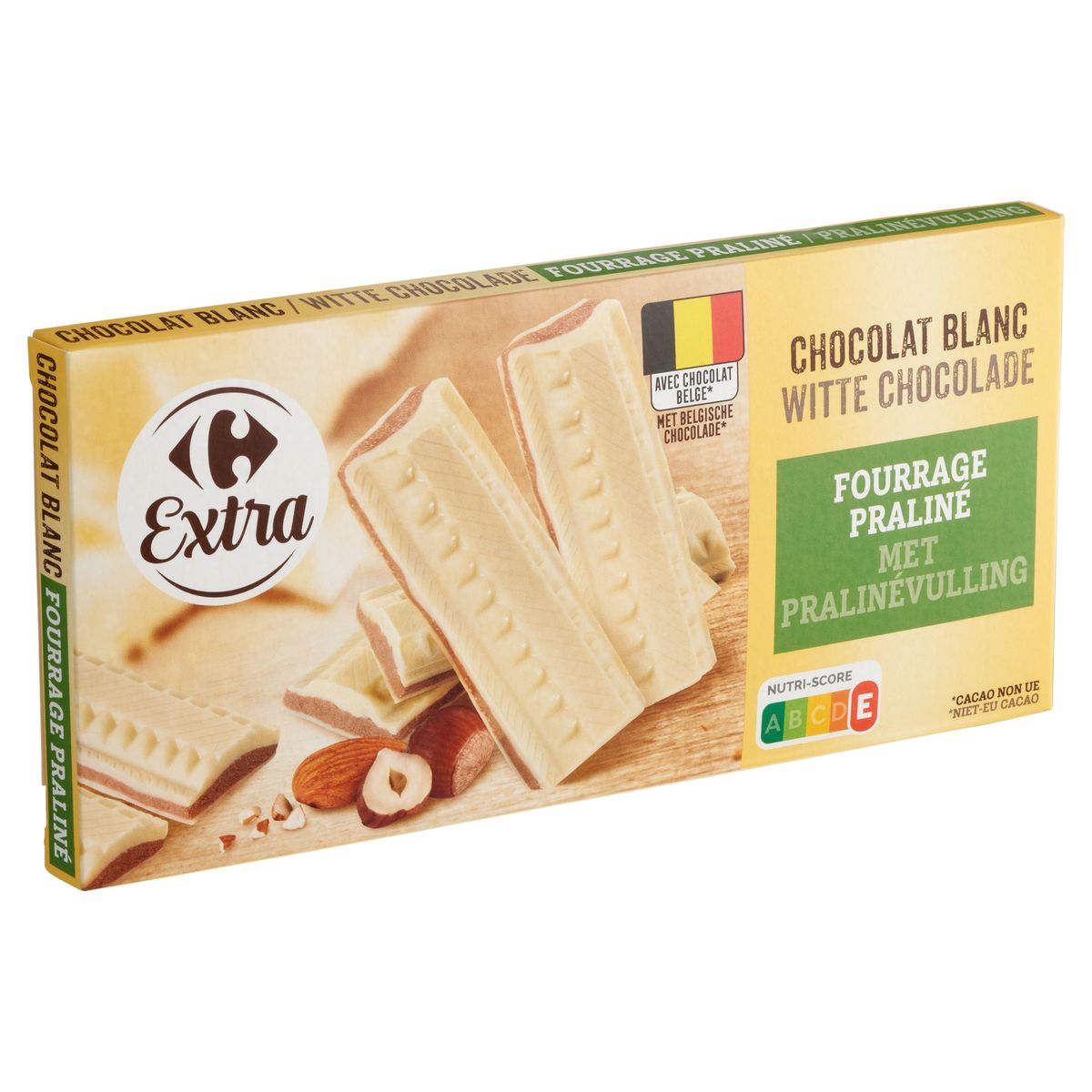 Carrefour Extra Witte Chocolade met Pralinévulling 200 g